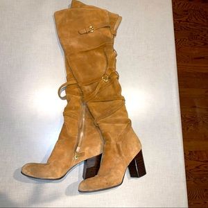 Sam Edelman tan suede over-the-knee boot